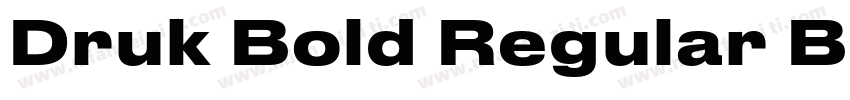 Druk Bold Regular Bo字体转换